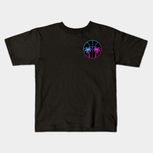 Miami Vice Beach Basketball - Black Kids T-Shirt